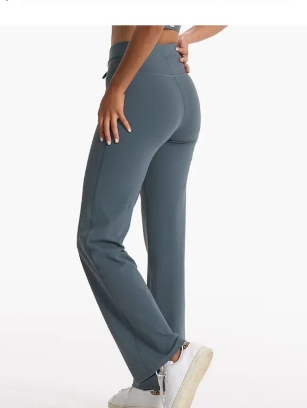 Vuori Wide Leg Daily Pants in Slate Blue 29"